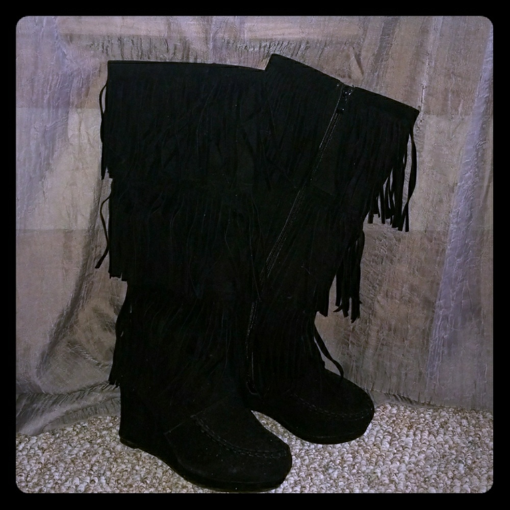 Fun & Flirty Wedge Heel Boots